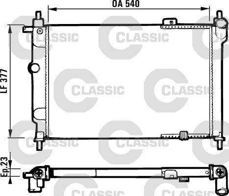 Valeo 231551 - Радиатор, охлаждение двигателя autospares.lv