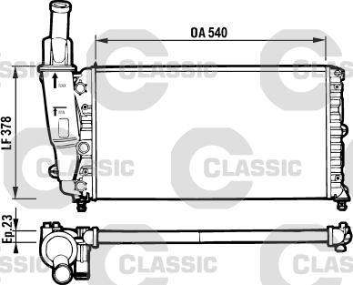 Valeo 231562 - Радиатор, охлаждение двигателя autospares.lv