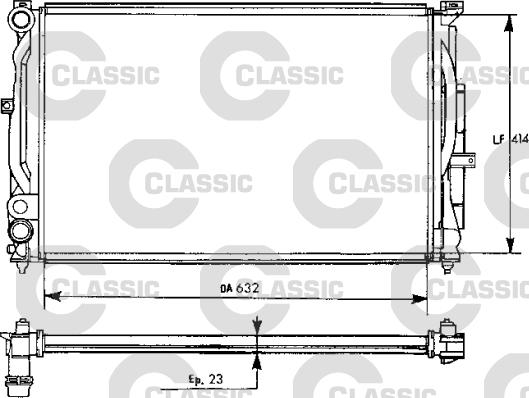 Valeo 231537 - Радиатор, охлаждение двигателя autospares.lv