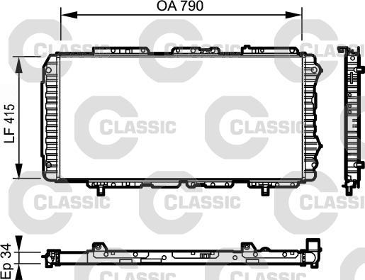 Valeo 231611 - Радиатор, охлаждение двигателя autospares.lv