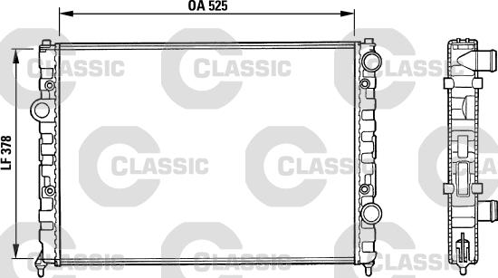 Valeo 231005 - Радиатор, охлаждение двигателя autospares.lv