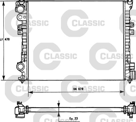 Valeo 231166 - Радиатор, охлаждение двигателя autospares.lv