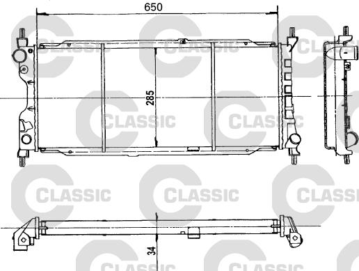 Valeo 231179 - Радиатор, охлаждение двигателя autospares.lv