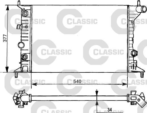 Valeo 231393 - Радиатор, охлаждение двигателя autospares.lv