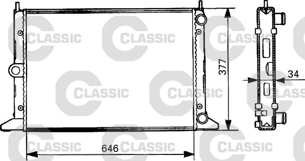 Valeo 231386 - Радиатор, охлаждение двигателя autospares.lv