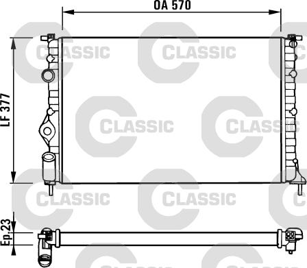 Valeo 231379 - Радиатор, охлаждение двигателя autospares.lv