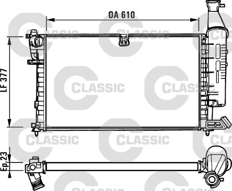 Valeo 231296 - Радиатор, охлаждение двигателя autospares.lv