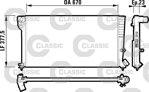 Valeo 231744 - Радиатор, охлаждение двигателя autospares.lv