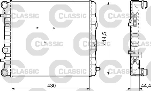 Valeo 233062 - Радиатор, охлаждение двигателя autospares.lv