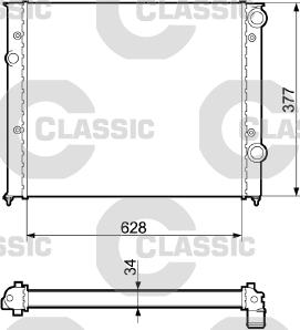 Valeo 232437 - Радиатор, охлаждение двигателя autospares.lv