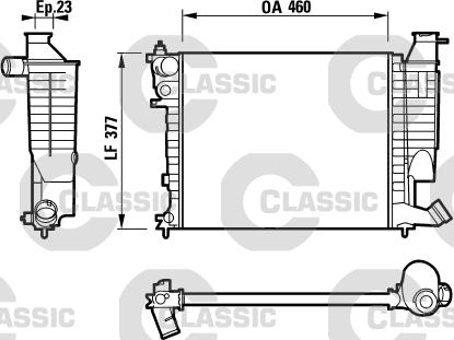 Valeo 232534 - Радиатор, охлаждение двигателя autospares.lv