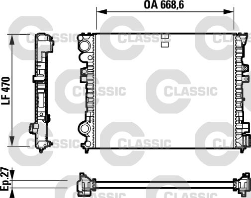 Valeo 232692 - Радиатор, охлаждение двигателя autospares.lv