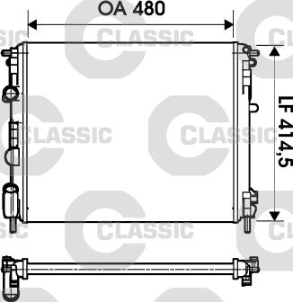 Valeo 232621 - Радиатор, охлаждение двигателя autospares.lv