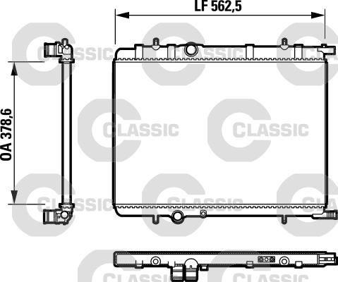 Valeo 232892 - Радиатор, охлаждение двигателя autospares.lv