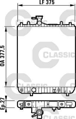 Valeo 232719 - Радиатор, охлаждение двигателя autospares.lv