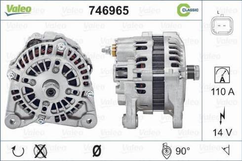 Valeo 746965 - Генератор autospares.lv