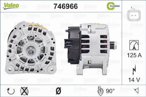 Valeo 746966 - Генератор autospares.lv