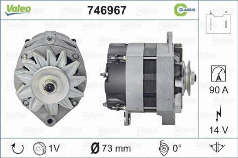 Valeo 746967 - Генератор autospares.lv