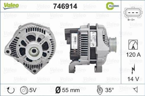 Valeo 746914 - Генератор autospares.lv