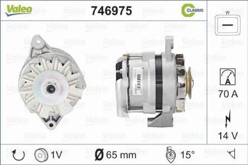 Valeo 746975 - Генератор autospares.lv