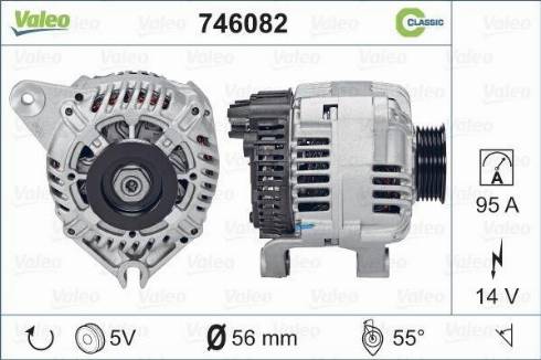 Valeo 746082 - Генератор autospares.lv