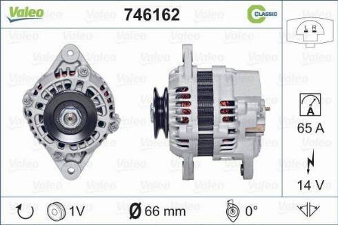 Valeo 746162 - Генератор autospares.lv