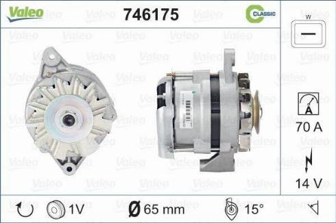 Valeo 746175 - Генератор autospares.lv