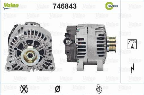 Valeo 746843 - Генератор autospares.lv