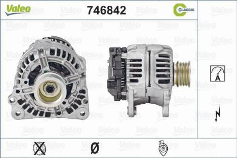 Valeo 746842 - Генератор autospares.lv