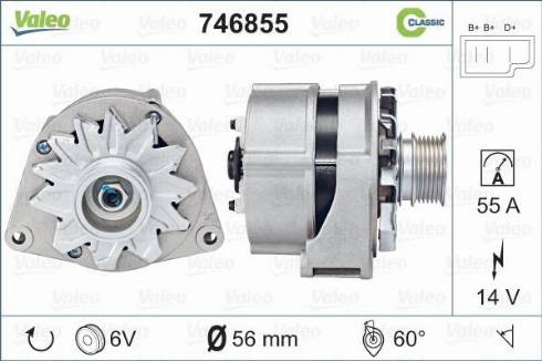 Valeo 746855 - Генератор autospares.lv