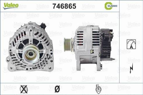 Valeo 746865 - Генератор autospares.lv