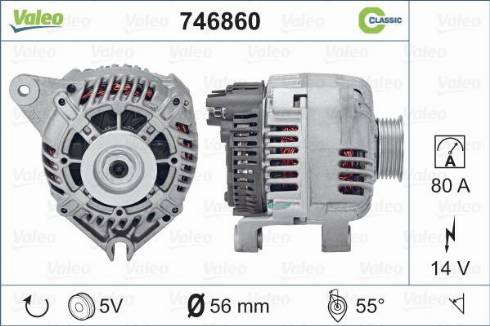 Valeo 746860 - Генератор autospares.lv