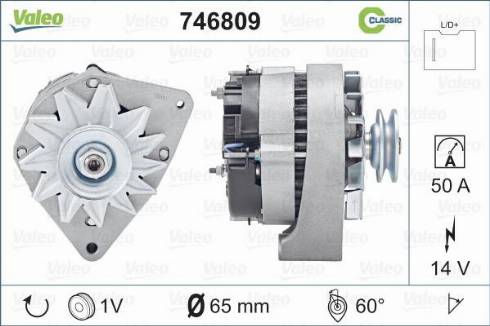 Valeo 746809 - Генератор autospares.lv