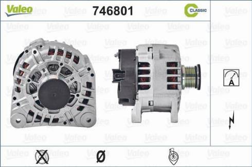 Valeo 746801 - Генератор autospares.lv