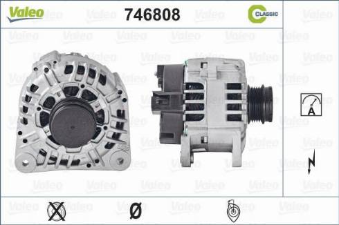 Valeo 746808 - Генератор autospares.lv