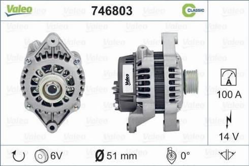 Valeo 746803 - Генератор autospares.lv