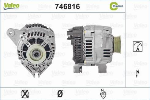 Valeo 746816 - Генератор autospares.lv