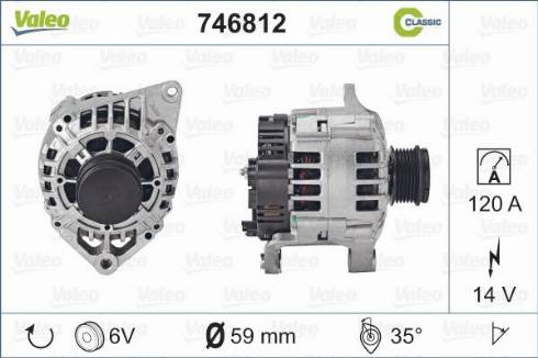 Valeo 746812 - Генератор autospares.lv