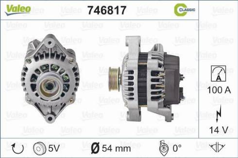 Valeo 746817 - Генератор autospares.lv