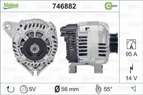 Valeo 746882 - Генератор autospares.lv