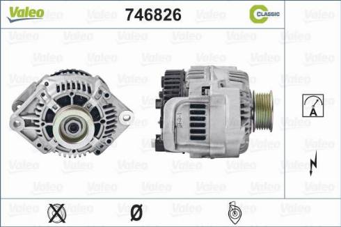 Valeo 746826 - Генератор autospares.lv