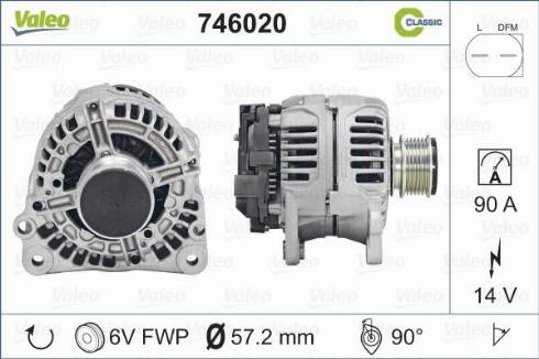 Valeo 746820 - Генератор autospares.lv