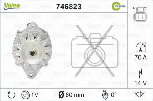 Valeo 746823 - Генератор autospares.lv