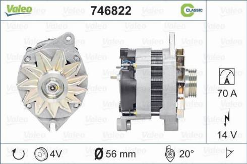 Valeo 746822 - Генератор autospares.lv