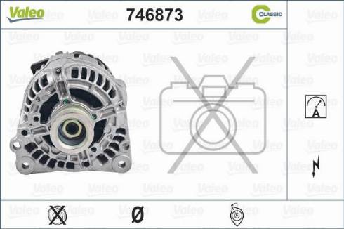 Valeo 746873 - Генератор autospares.lv