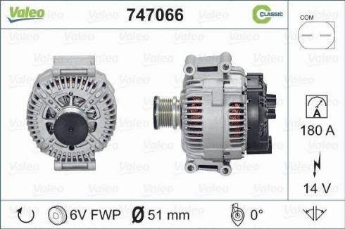 Valeo 747066 - Генератор autospares.lv