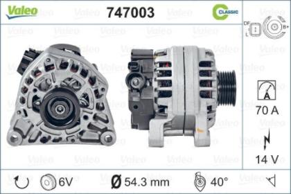 Valeo 747003 - Генератор autospares.lv