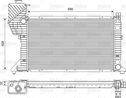Valeo 701589 - Радиатор, охлаждение двигателя autospares.lv