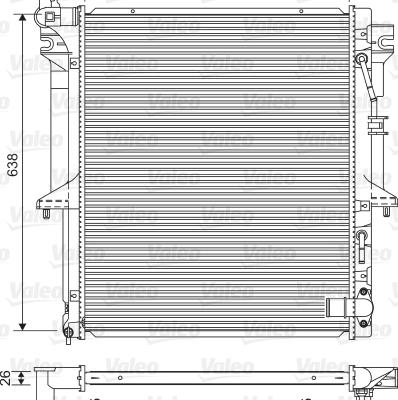 Valeo 701585 - Радиатор, охлаждение двигателя autospares.lv