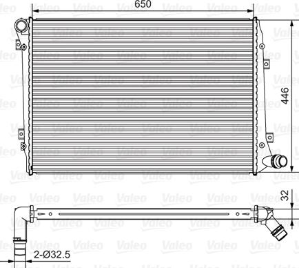 Valeo 701534 - Радиатор, охлаждение двигателя autospares.lv